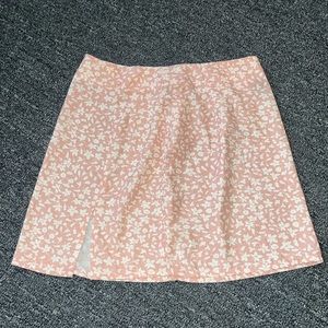 Shein pink flower skirt size 2